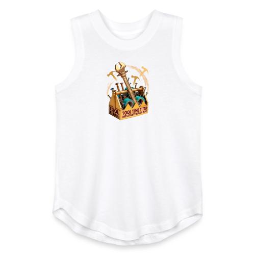 Tool Time Titan T Shirt, Funny Dad Gift - Youth Girls Relaxed Tank Top