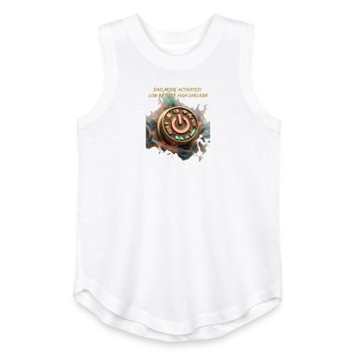 Dad Mode Activated T Shirt, Funny Dad Gift - Youth Girls Relaxed Tank Top