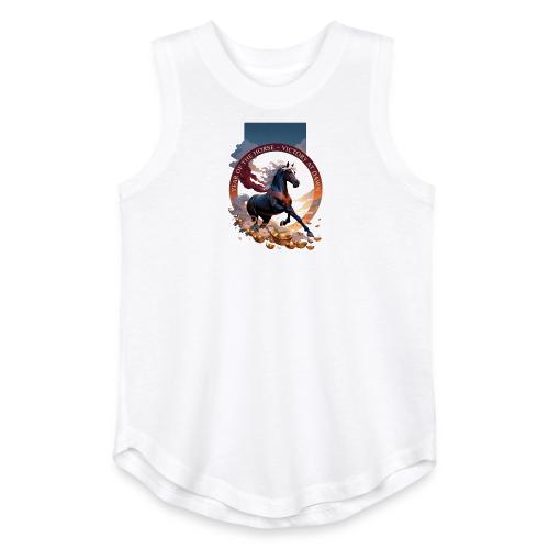 Year of the Horse Dawn T Shirt,Lunar New Year Gift - Youth Girls Relaxed Tank Top