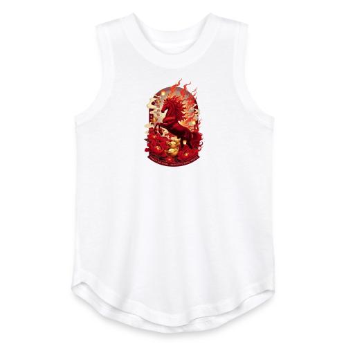 Year of the Horse Ascent T Shirt, Lunar New Year - Youth Girls Relaxed Tank Top