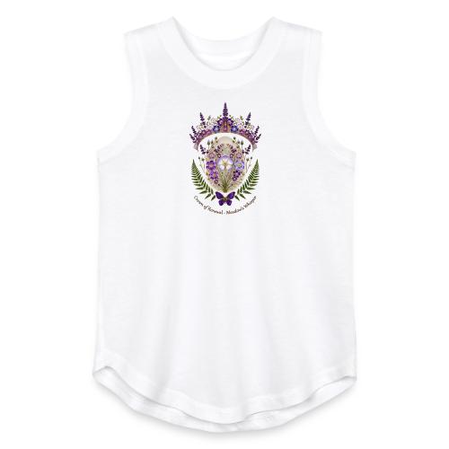 Spring Meadow Crown Tee, Cottagecore Renewal Gift - Youth Girls Relaxed Tank Top