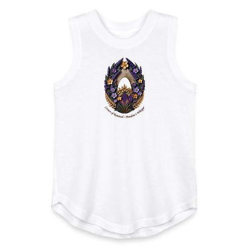 Easter Meadow Crown Renewal T Shirt, Spring Gift - Youth Girls Relaxed Tank Top