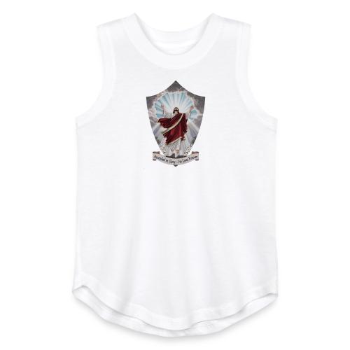 Easter Ascended in Glory T Shirt,Resurrection Gift - Youth Girls Relaxed Tank Top