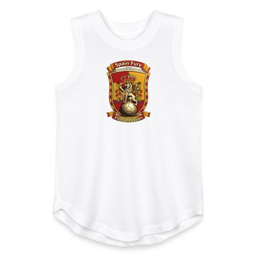 Spain Lion Fury T-Shirt, Spanish Crest Gift - Youth Girls Relaxed Tank Top