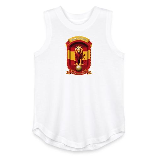 Spain Lion Victory T-Shirt, Flag Pride Crest Gift - Youth Girls Relaxed Tank Top