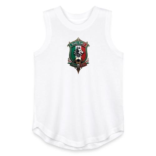 Italy heritage Wolf Fury Tee, Pride Badge Gift - Youth Girls Relaxed Tank Top