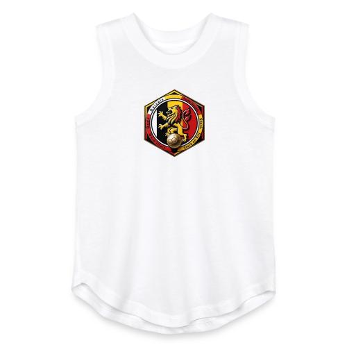 Belgium Lion Valor T-Shirt, Belgian Pride Gift - Youth Girls Relaxed Tank Top