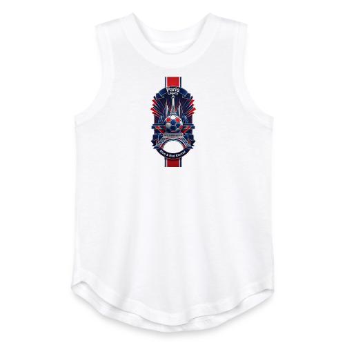 Paris Tower Legacy T Shirt, Soccer City Pride Gift - Youth Girls Relaxed Tank Top