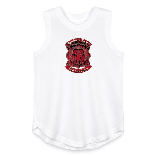Red Manchester T Shirt, Red Soccer City Pride Gift - Youth Girls Relaxed Tank Top