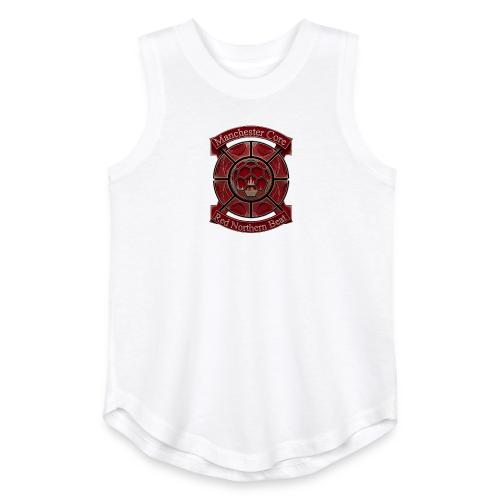 Manchester Is Red T Shirt, Soccer City Pride Gift - Youth Girls Relaxed Tank Top
