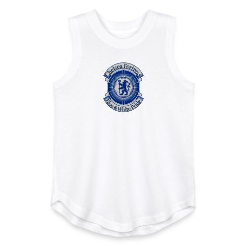 Chelsea Fortress T Shirt, Soccer City Pride Gift - Youth Girls Relaxed Tank Top