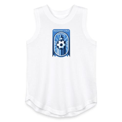 Manchester is Blue Soccer City T Shirt, Apparel - Youth Girls Relaxed Tank Top