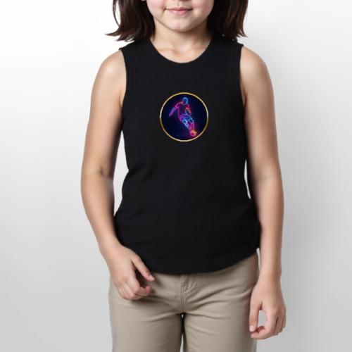 Soccer: Neon Golden Goal - Youth Girls Relaxed Tank Top