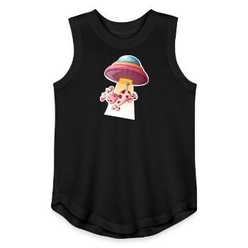 cow - Youth Girls Relaxed Tank Top - black - Front - Elaine (115cm)