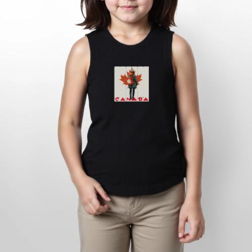 Canada: Proud Canadian Woman - Youth Girls Relaxed Tank Top