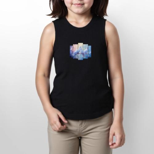 Symbols of Peace and Serenity - Youth Girls Relaxed Tank Top