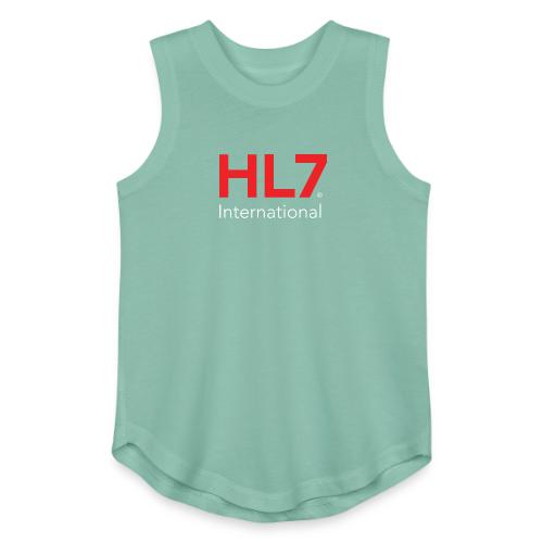 HL7 International Logo - Reverse - Youth Girls Relaxed Tank Top