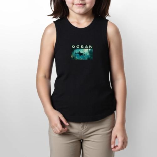 Ocean: Silent Hunter - Youth Girls Relaxed Tank Top