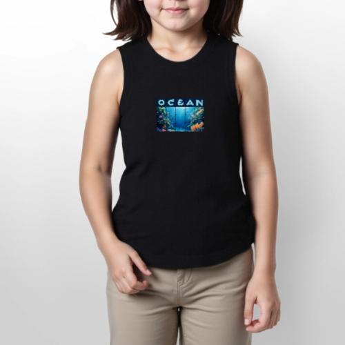 Ocean: Tropical Drift - Youth Girls Relaxed Tank Top