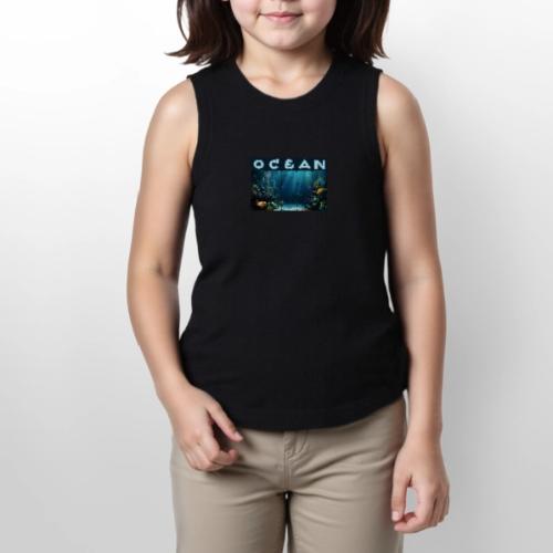 Ocean: Rainbow Reef Life - Youth Girls Relaxed Tank Top