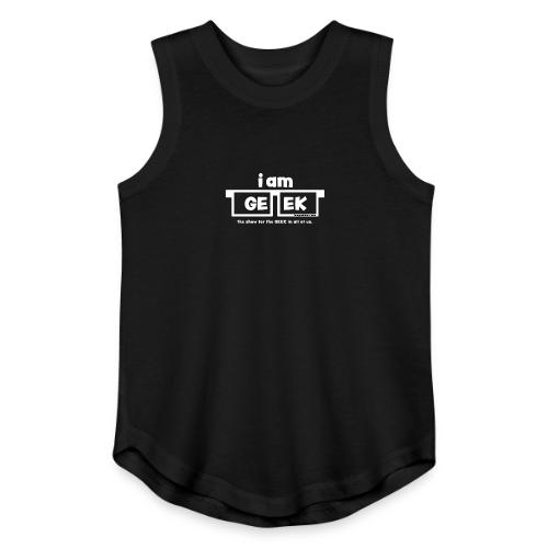iamGEEK classic White - Youth Girls Relaxed Tank Top