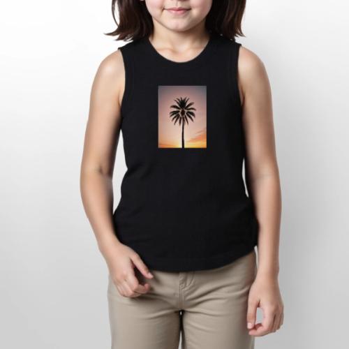 palm peace - Youth Girls Relaxed Tank Top