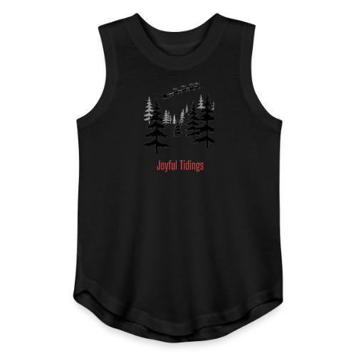 Joyful Tidings Christmas T-Shirt - Youth Girls Relaxed Tank Top