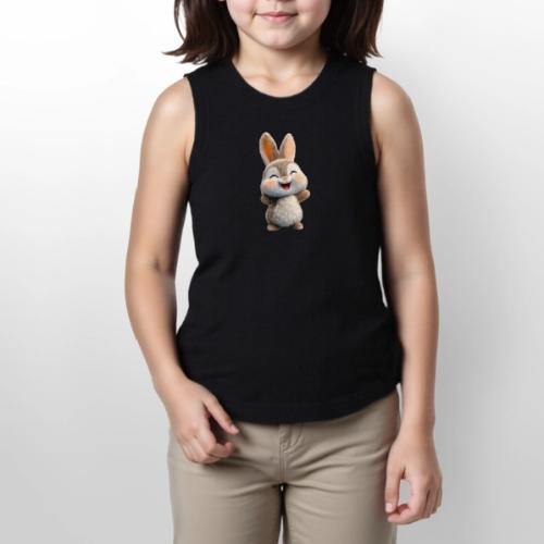 Joyful Baby Rabbit - Youth Girls Relaxed Tank Top