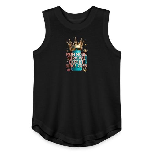 Mom Mode Survival Expert Tee - Youth Girls Relaxed Tank Top