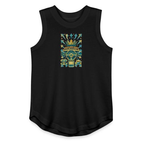 Backseat Driver T Shirt, Funny Dad Gift - Youth Girls Relaxed Tank Top