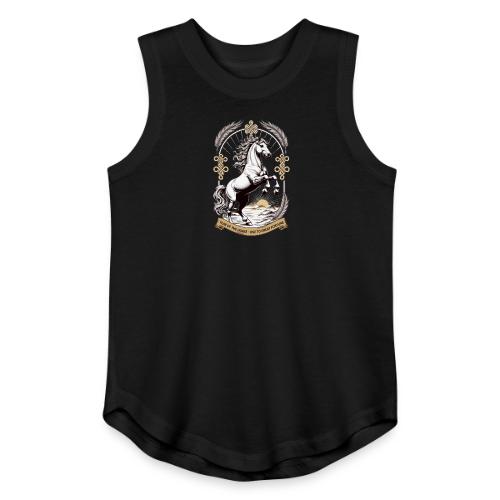 Year of the Horse Rearing T Shirt, Lunar New Year - Youth Girls Relaxed Tank Top