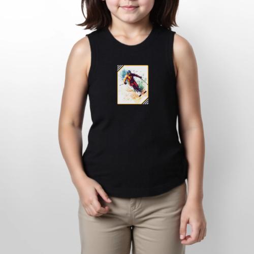 Winter Skiing Escape - Youth Girls Relaxed Tank Top