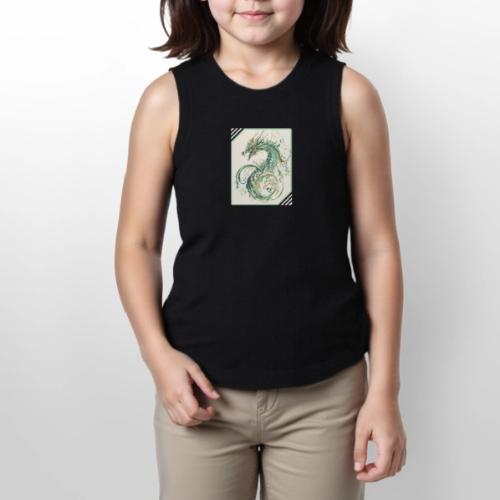 Brush of the Dragon - Youth Girls Relaxed Tank Top