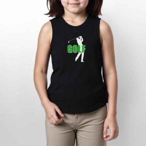 Golf: Classic Golf Motion - Youth Girls Relaxed Tank Top