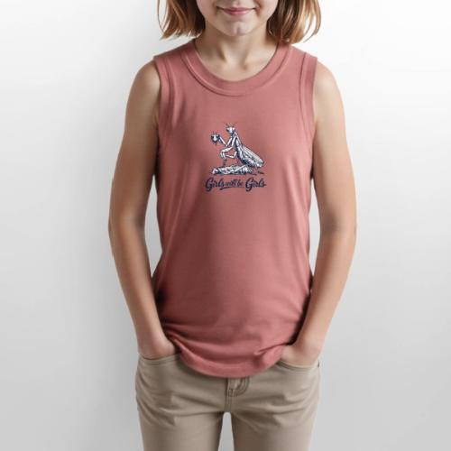 Girls Will Be Girls Praying Mantis Humor - Youth Girls Relaxed Tank Top