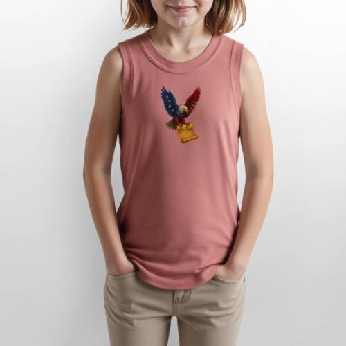 Bill of Rights Bald Eagle - Youth Girls Relaxed Tank Top