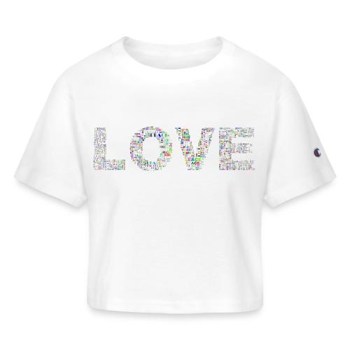 LOVE Peace Merchandise - Champion Women’s Cropped T-Shirt