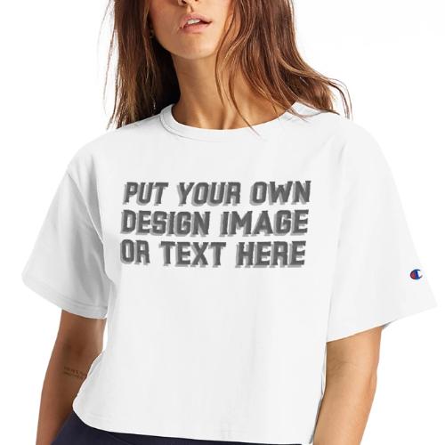Make your apparel with your design, image and text - Champion Women’s Cropped T-Shirt
