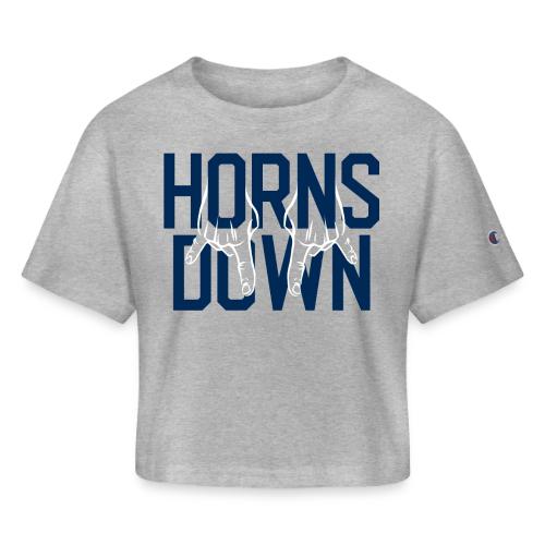 Horns Down (On Gold) - Champion Women’s Cropped T-Shirt