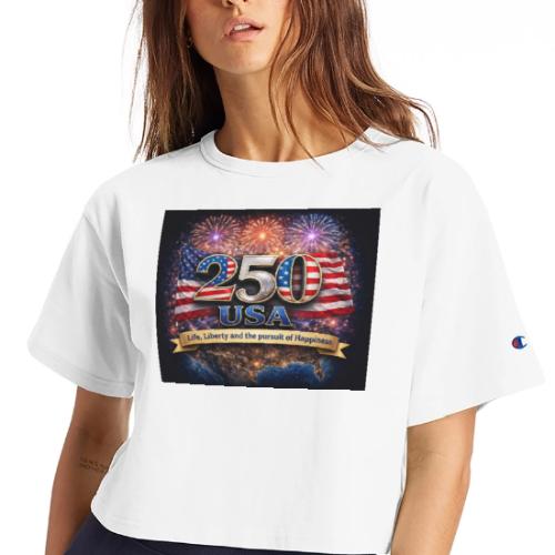 USA 250th Celebration - Champion Women’s Cropped T-Shirt