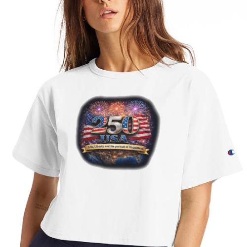 USA 250th Celebration - Champion Women’s Cropped T-Shirt