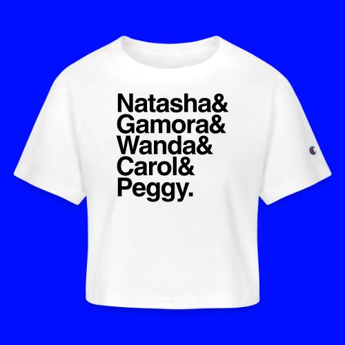 Marvel Characters T-Shirt - Champion Women’s Cropped T-Shirt