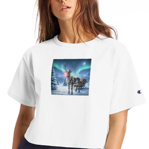 Rudolph the red nosed reindeer - Champion Women’s Cropped T-Shirt