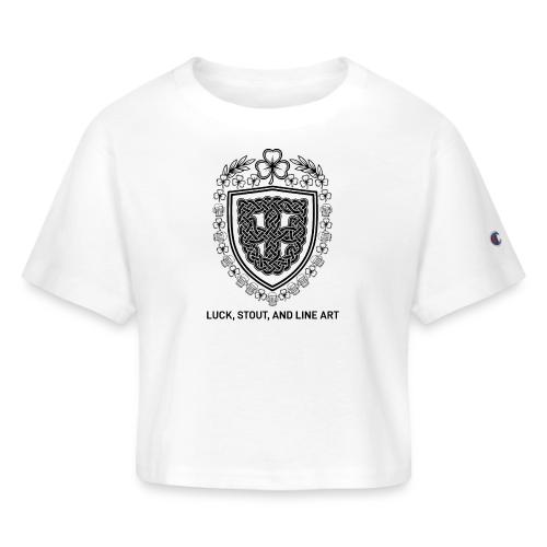 Celtic Knot T-Shirt, Symmetrical Shield - Champion Women’s Cropped T-Shirt