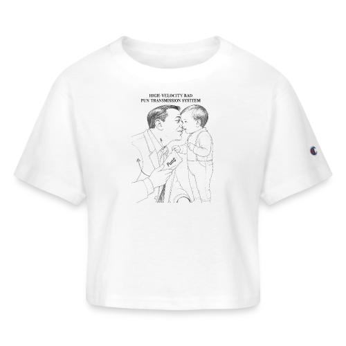 Dad Joke Blueprint T-Shirt - Champion Women’s Cropped T-Shirt