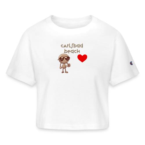 Smoon City_Carlsbad Beach - Champion Women’s Cropped T-Shirt