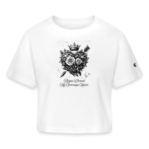 Royal Heart T-Shirt, Mug, & Leggings - Champion Women’s Cropped T-Shirt