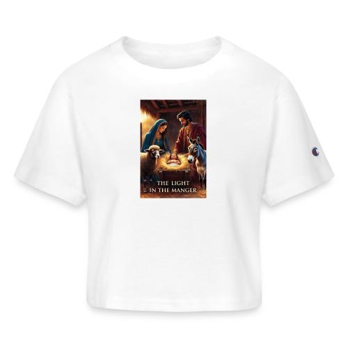 Nativity Manger T-Shirt - Champion Women’s Cropped T-Shirt