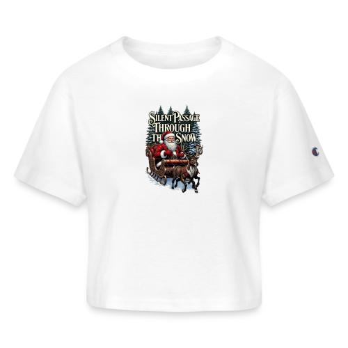 Nostalgic Santa T-Shirt - Champion Women’s Cropped T-Shirt