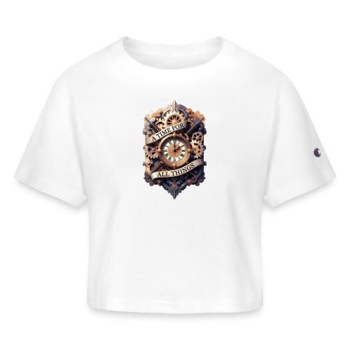 Ornate Clockwork T-Shirt - Champion Women’s Cropped T-Shirt
